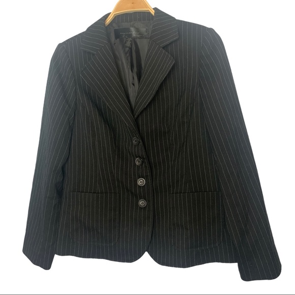 Apostrophe Jackets & Blazers - Apostrophe pin striped button down blazer